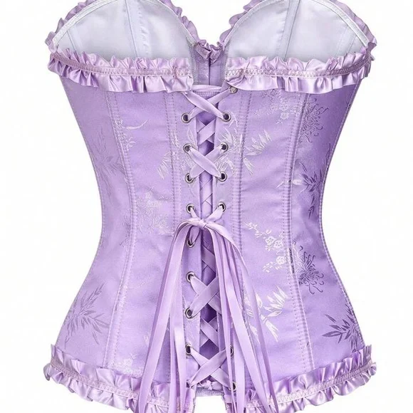 Elegant Purple Corset Top - Picture 2 of 5